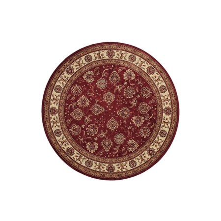 Sphinx By Oriental Weavers Area Rugs, Ariana 117C3 6' Round Round - Red/ Ivory-Polypropylene A117C3180180ST